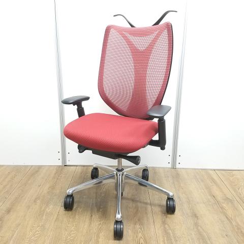 【中古】サブリナ  オカムラ（okamura） 肘付ハイバックチェア