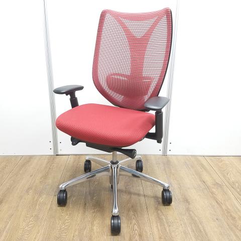 【中古】サブリナ  オカムラ（okamura） 肘付ハイバックチェア