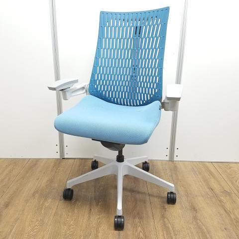 【中古】アクト メッシュ 樹脂  イトーキ（ITOKI） 肘付ハイバックチェア