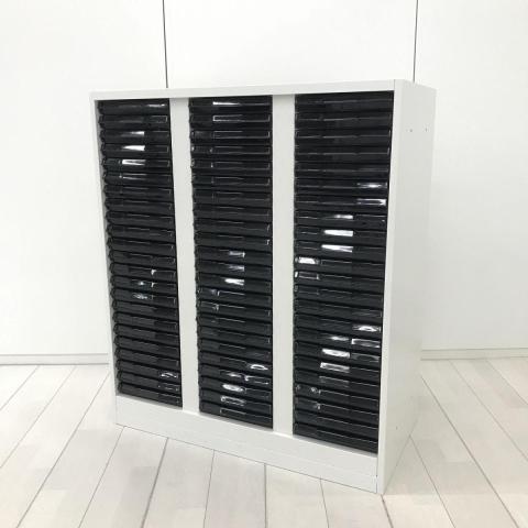 【中古】HSシリーズ 5-849-0392 ウチダ（UCHIDA) ローキャビネット／クリスタルトレー