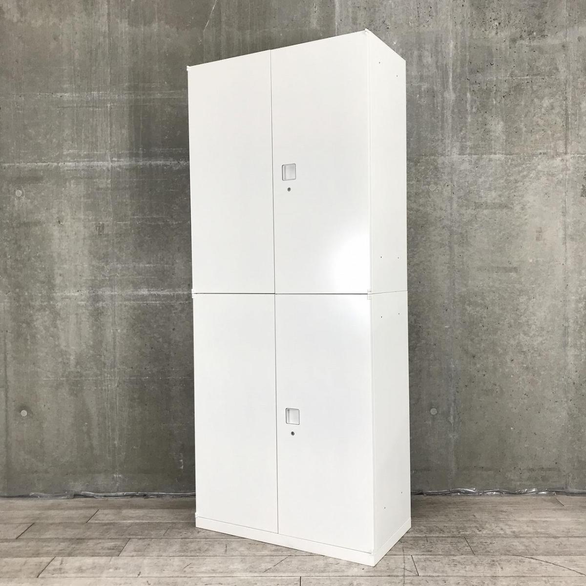 【圧倒的保管量！コレ1台でオフィス書類をスッキリ整理！高品質で安心のスチールキャビネット！】■オカムラ(okamura)製　レクトライン(Rectline)シリーズ　上下両開き書庫セット　ハイキャビネット　H2150㎜　■シリンダー錠　■ホワイト
                        レクトライン
                                    中古
            