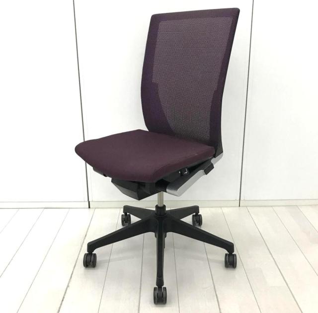 【中古】ヴェントチェア KE-830JB イトーキ（ITOKI） 肘無ハイバックチェア