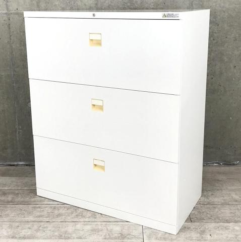 【中古】3S 書庫 4B3SZC-Z75 オカムラ（okamura） ローキャビネット／ラテラル