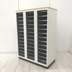 中古】レクトライン オカムラ/okamura ローキャビネット／クリスタル