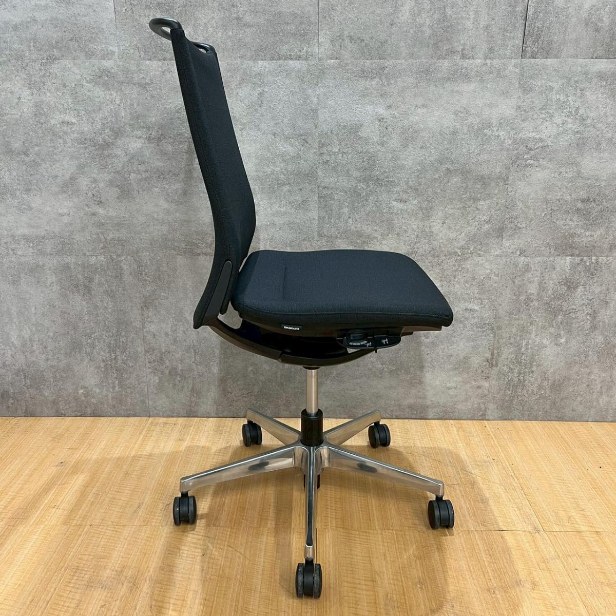 中古】モード CA15BR FWM1 オカムラ/okamura 肘無ハイバックチェア 