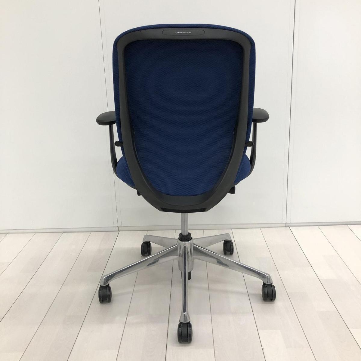 中古】シルフィーメッシュ オカムラ/okamura 肘付ローバックチェア