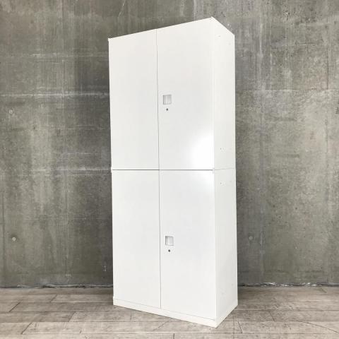 【中古】レクトライン  オカムラ（okamura） ハイキャビネット／両開き＋両開き