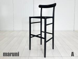 A)maruni / マルニ木工　Lightwood / ライトウッド ハイスツール SH780　ブラック メープル材　ジャスパーモリソン