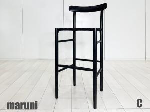 C)maruni / マルニ木工　Lightwood / ライトウッド ハイスツール SH780　ブラック メープル材　ジャスパーモリソン