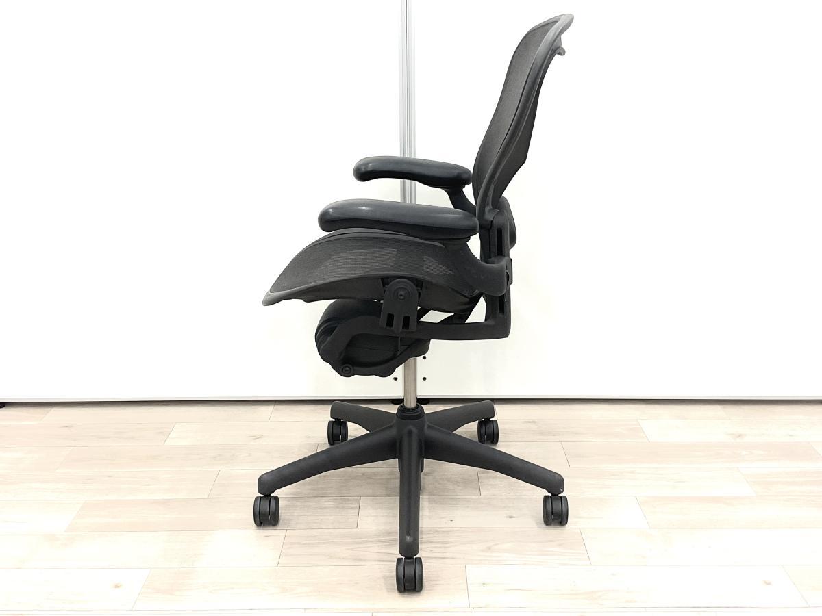 [送料込み]ハーマンミラーアーロンチェア(肘付ハイバックチェア) 中古】アーロンチェア Herman Miller/ハーマンミラー 肘付ハイバック