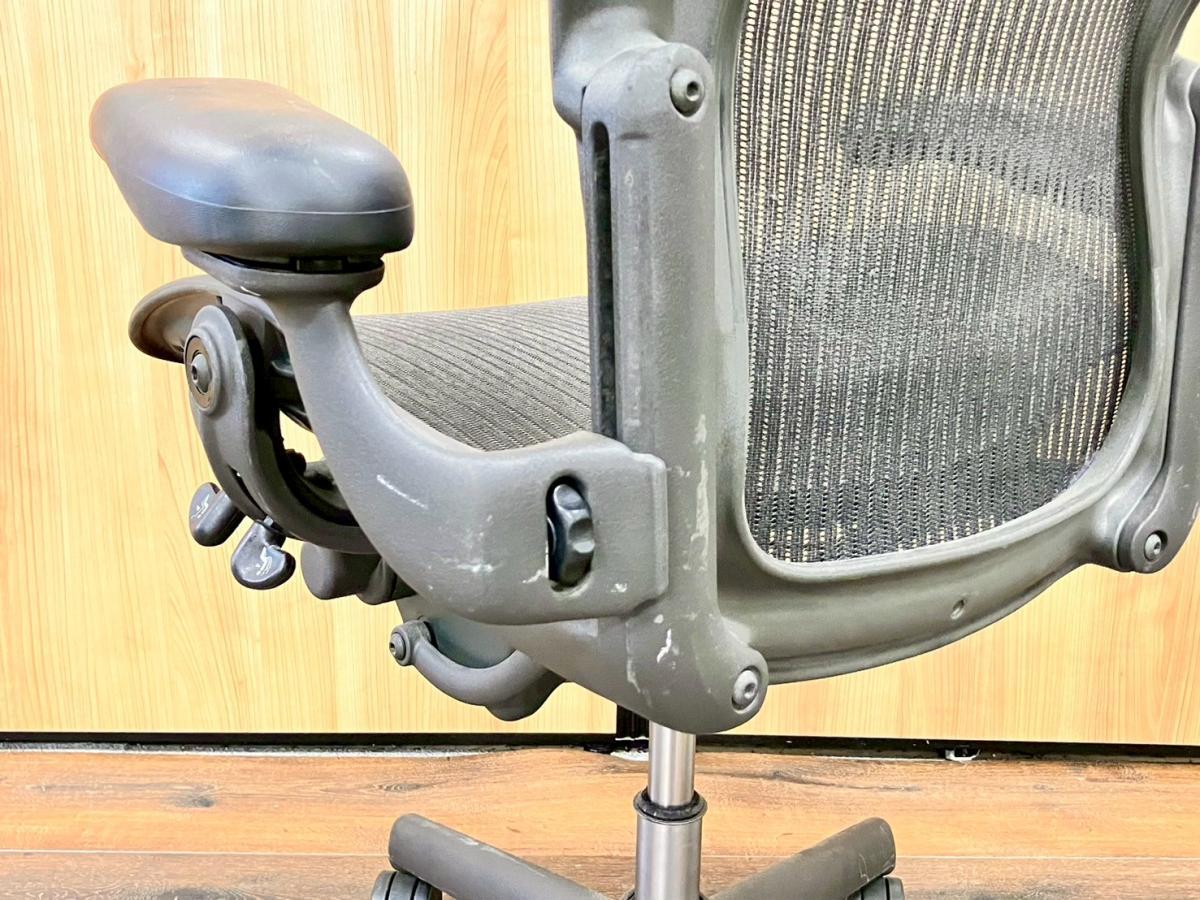中古】アーロンチェア Herman Miller/ハーマンミラー 肘付ハイバック