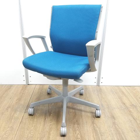 【中古】エスクード C443GR FFW5 オカムラ（okamura） 肘付ローバックチェア