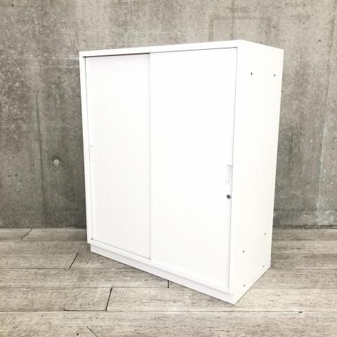 【中古】シンライン HTM-109GS-W9 イトーキ（ITOKI） ローキャビネット／引き違い
