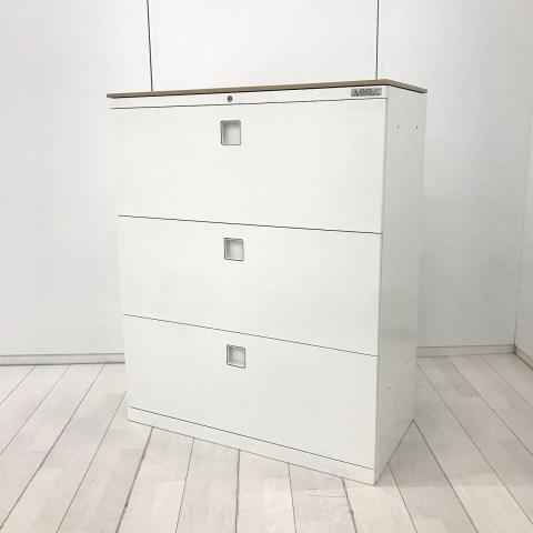 【中古】レクトライン 4BG3ZC ZA75 オカムラ（okamura） ローキャビネット／ラテラル