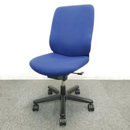 【関西倉庫在庫品】■イトーキ（ITOKI）　トルテ　肘無ハイバック　■ディープブルー【美しさが際立つシンプルデザイン！　在宅ワークにも適したコンパクトサイズ！】