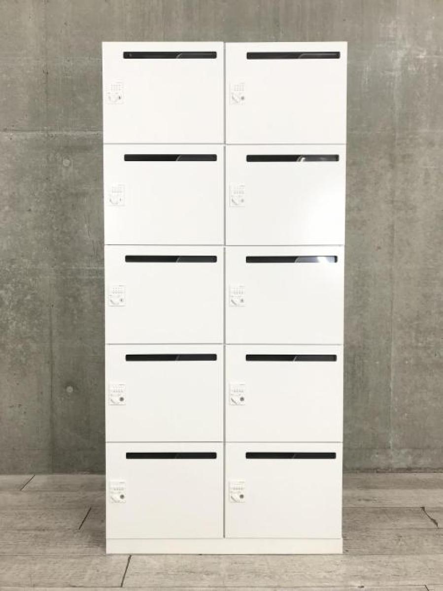 中古】iNON NPLH-4XM39SAW コクヨ/KOKUYO 10人用パーソナルロッカー