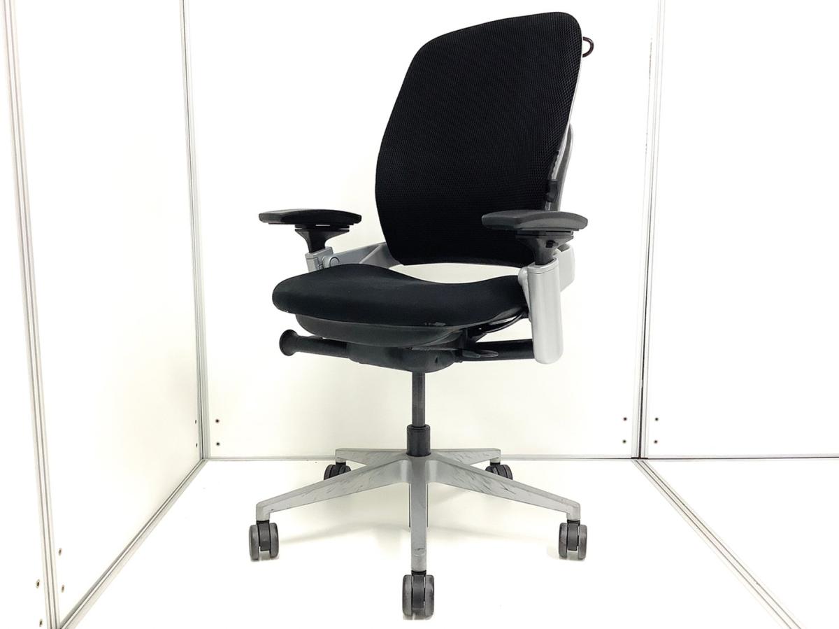 中古】リープV2 Steelcase/スチールケース 肘付ハイバックチェア 