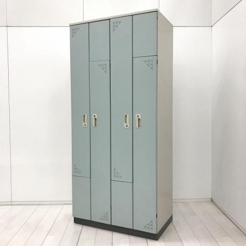 【中古】ペアフォートロッカー FLKH-445F1G コクヨ（KOKUYO） 4人用更衣ロッカー