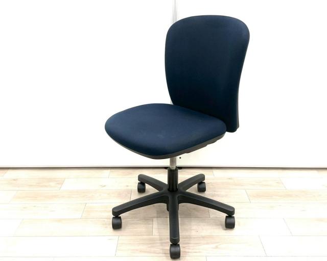 【中古】リエットR KT-340PG-T1 B2 イトーキ（ITOKI） 肘無ローバックチェア