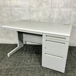 【大量入荷】ウチダ　FEED-N　片袖机　グレー　W1200　A4×2段収納可能　博多店　中古品　福岡　中古家具　安い　九州最大級