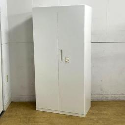 コクヨ　エディア　両開き書庫　ホワイト　鍵付き　ダイヤル錠　A4ファイル5段分収納　H1800で搬入も安心のサイズ　※番号検索キーは別途費用にて作成可能