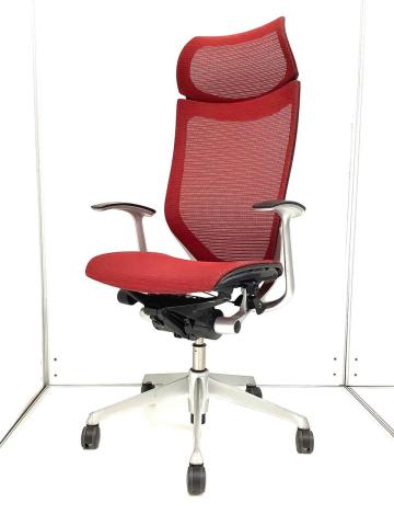 【中古】バロンメッシュチェア CP87CR FDH9 オカムラ（okamura） 肘付ハイバックチェア