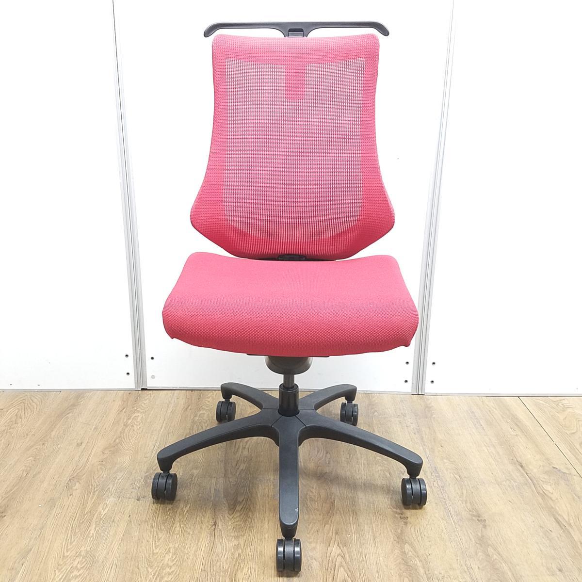 中古】エフメッシュ イトーキ/ITOKI 肘無ハイバックチェア 590089