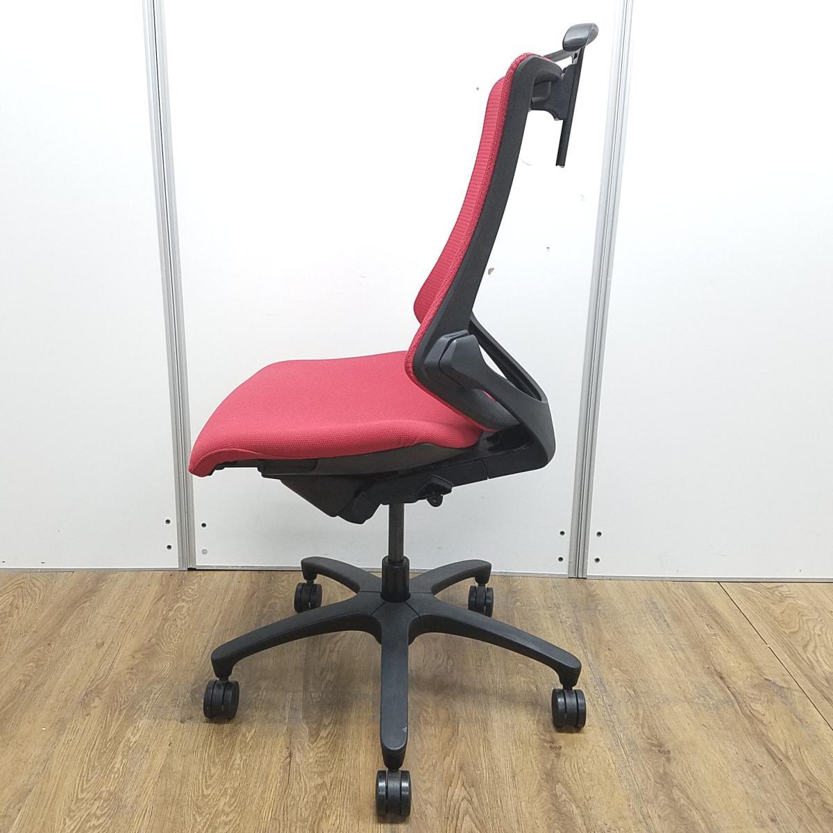 中古】エフメッシュ イトーキ/ITOKI 肘無ハイバックチェア 590089