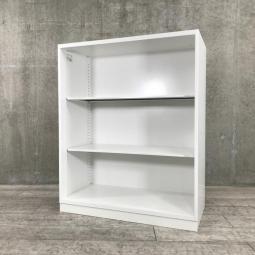 【見える化とコスパにフォーカスしたオープン書庫！人気シリーズのローキャビネット！】■コクヨ（KOKUYO）製　エディア（EDIA）　オープン書庫　ローキャビネット　■ホワイト