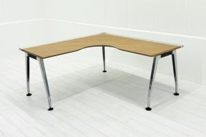 【L型デスク】◆KOKUYO／コクヨ　◆サイビ／SAIBI木目調でおしゃれなオフィス作り、役員用、上長席用としてもおすすめ【TH】【倉庫在庫品】