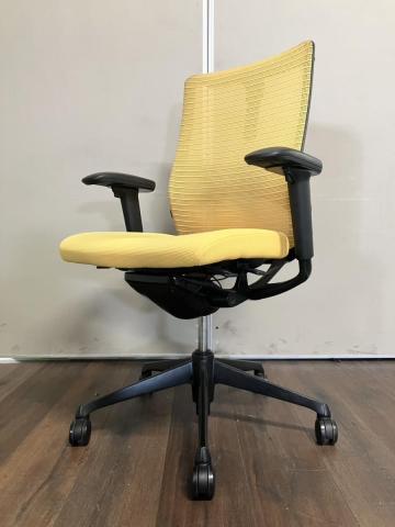 【中古】コーラルメッシュ CQ86MS FSH6 オカムラ（okamura） 肘付ハイバックチェア
