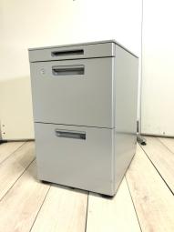 【博】【大量入荷】/コクヨ　GT　シルバー　収納　ワゴン　フリーアドレスデスクにピッタリ　お洒落なシルバー　安い　福岡　博多　天神　九州最大級