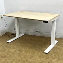 内田洋行　オペルナ　電動上下昇降デスク　天板：ナチュラル（ライトファインウッド）　脚：ホワイト　立ち姿勢を取り入れ健康志向【ABW】