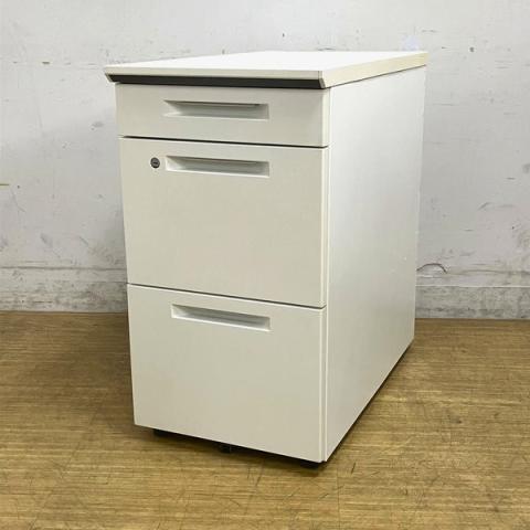 【中古】iS SDE-ISN47CASAW コクヨ（KOKUYO） 脇机3段