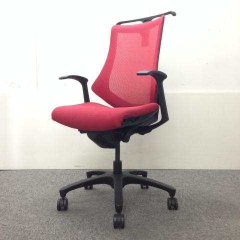 【中古】エフクロス KF-370JBH-T1M4 イトーキ（ITOKI） 肘付ハイバックチェア