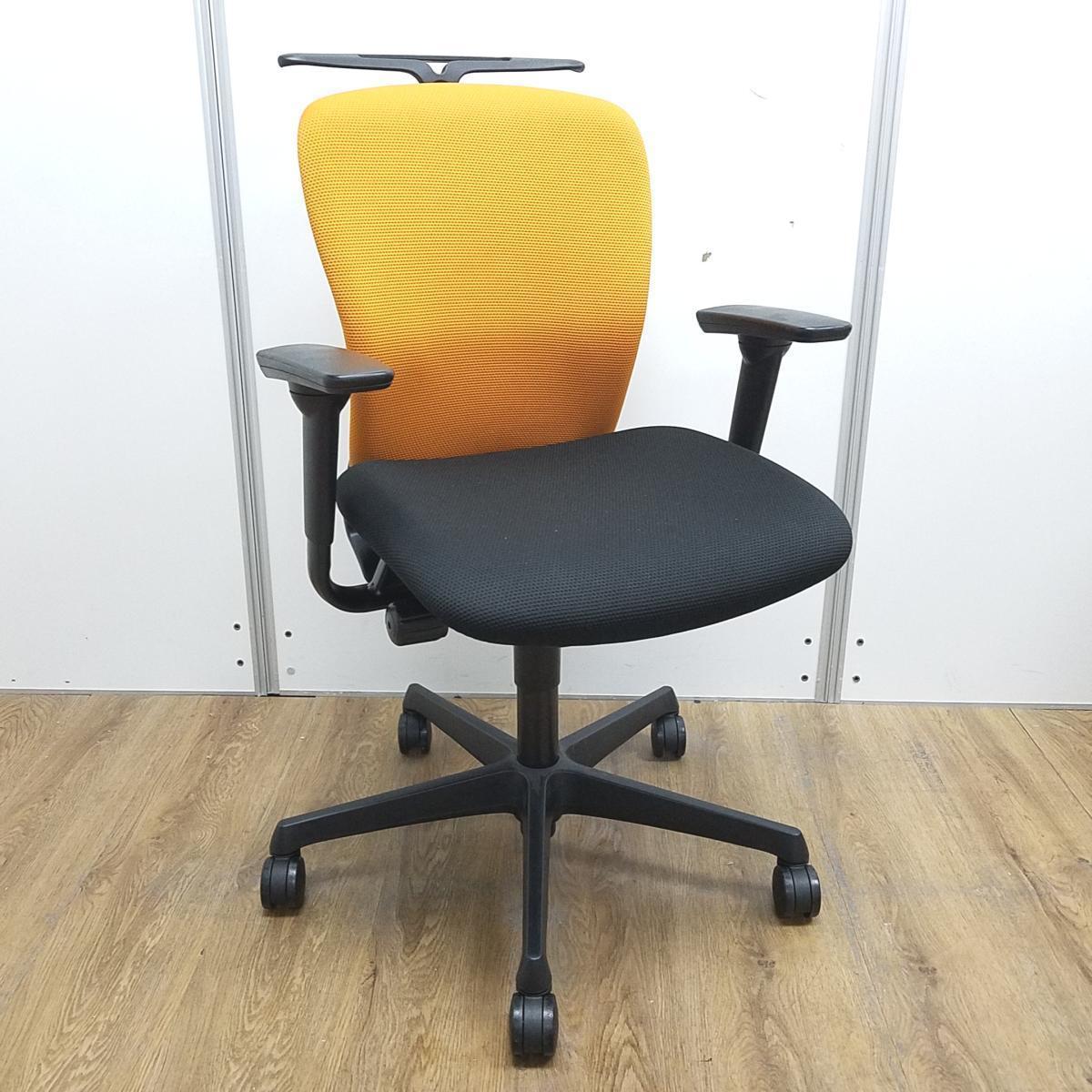 中古】スラート オカムラ/okamura 肘付ローバックチェア 590855 - 中古 中古】スラート オカムラ/okamura 肘付ローバックチェア 590855 - 中古