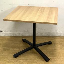 コクヨ　ビエナ　750mm角のテーブル　ラスティックミディアム天板×ブラック脚　フラップタイプ　キャスター付き　カフェ調のカラーリングがおしゃれ