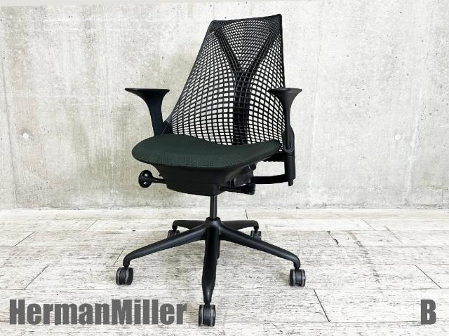 【中古】セイル 前傾機能有  Herman Miller（ハーマンミラー） 肘付ミドルバックチェア