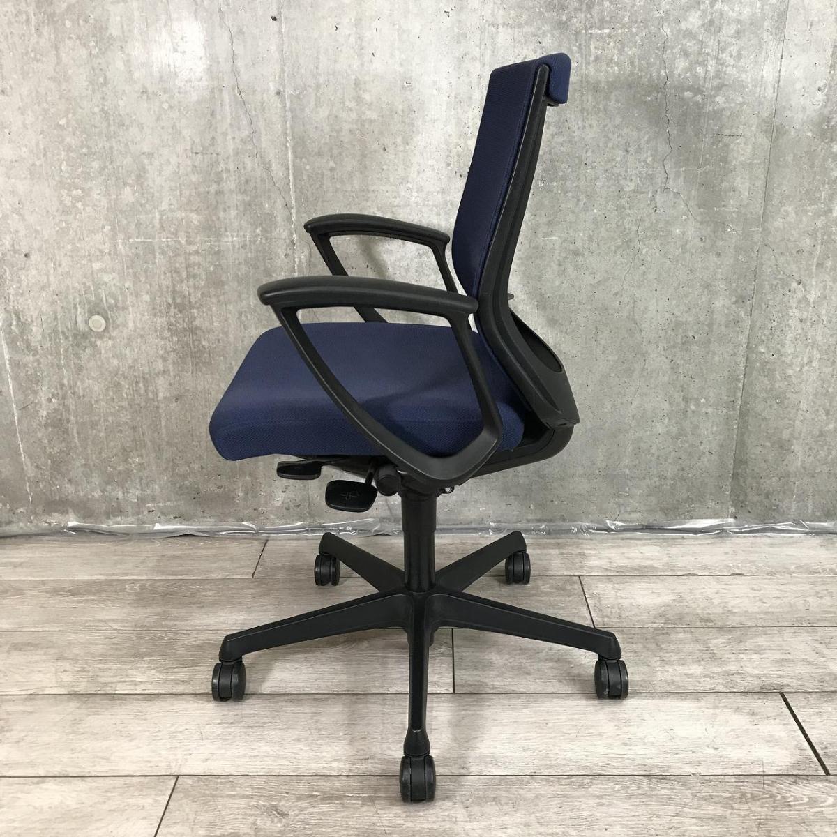 中古】エスクード オカムラ/okamura 肘付ローバックチェア 590924