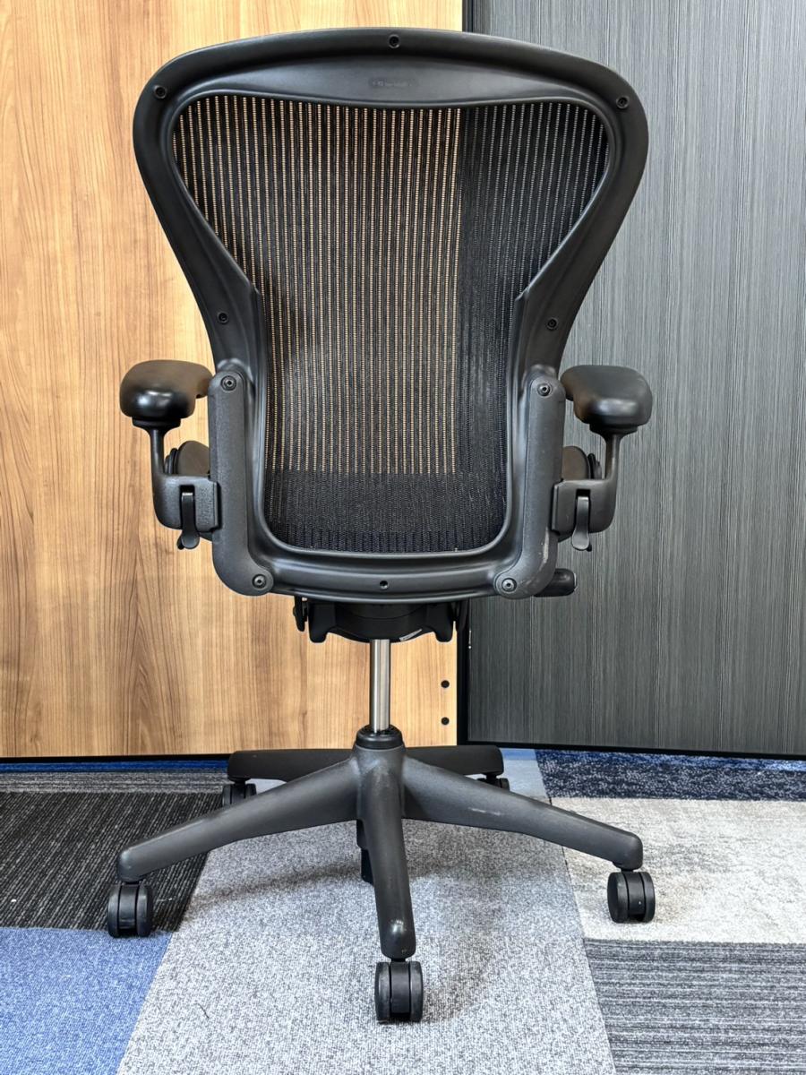 中古】アーロンチェア Herman Miller/ハーマンミラー 肘付ハイバック