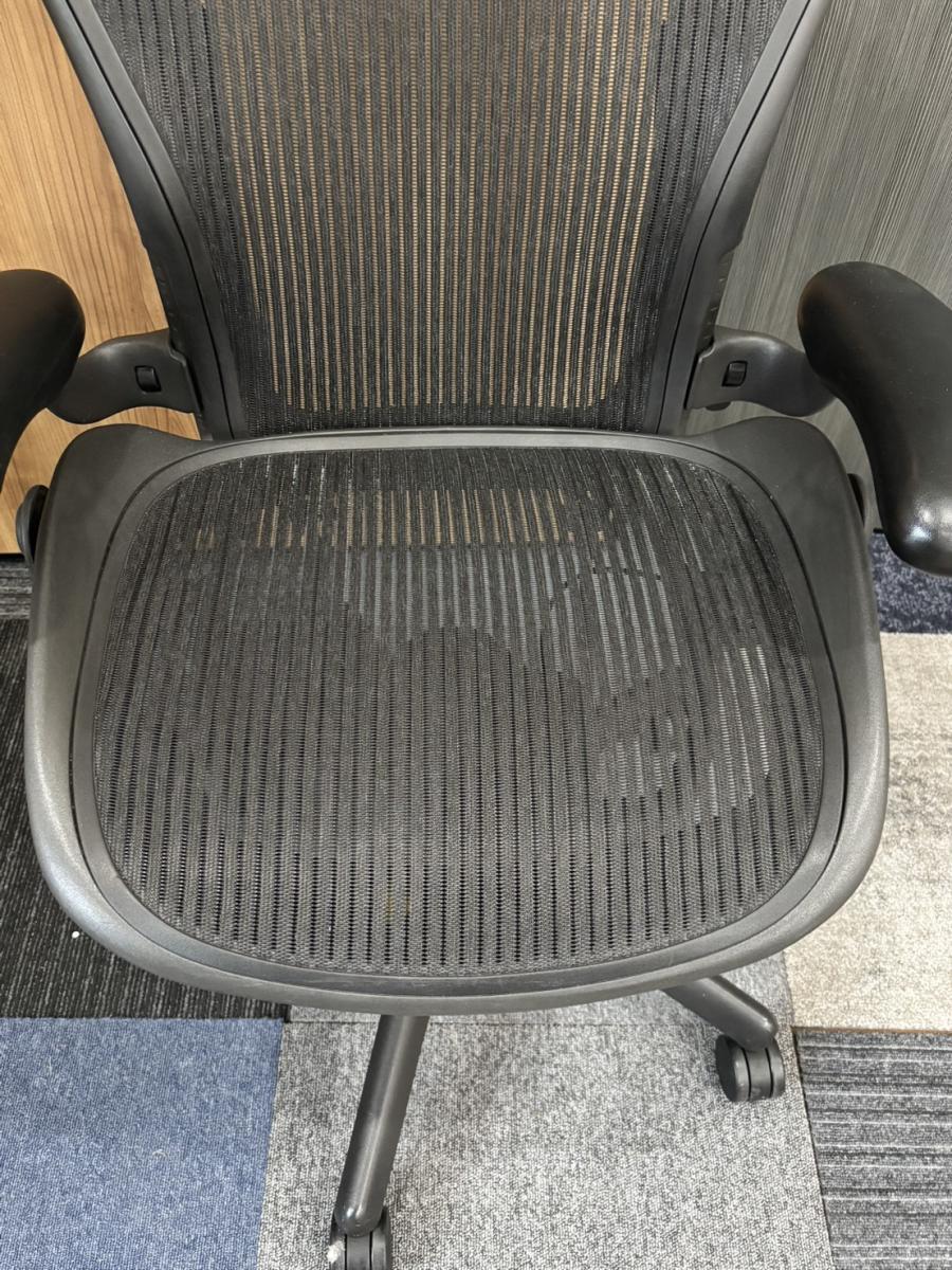 中古】アーロンチェア Herman Miller/ハーマンミラー 肘付ハイバック