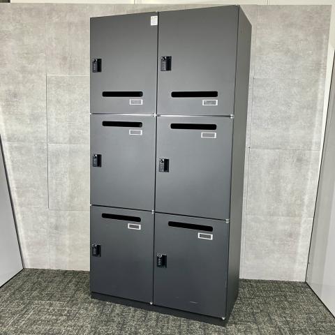 【中古】シンラインロッカー HCN-189HSR2-T1 イトーキ（ITOKI） 6人用パーソナルロッカー