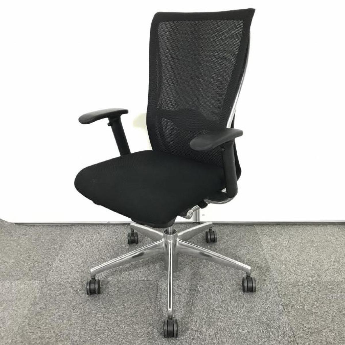 中古】フォスターチェア CR-G1411N コクヨ/KOKUYO 肘付ハイバック 