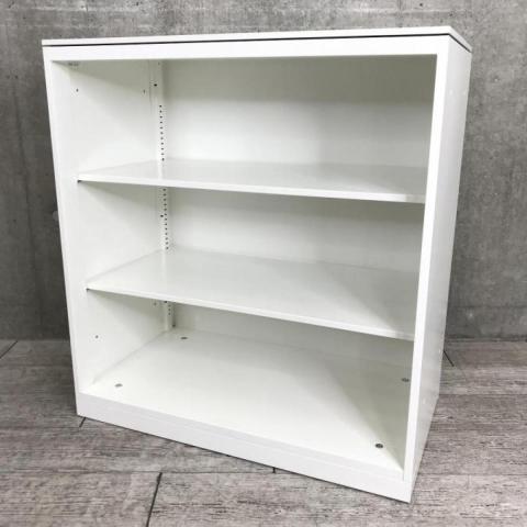 【5月20日入荷予定】オカムラ　レクトライン　オープン書庫　ホワイト　レアなサイズ感で3台入荷　窓下収納にもおすすめ【愛知・名古屋・豊田・静岡・浜松】