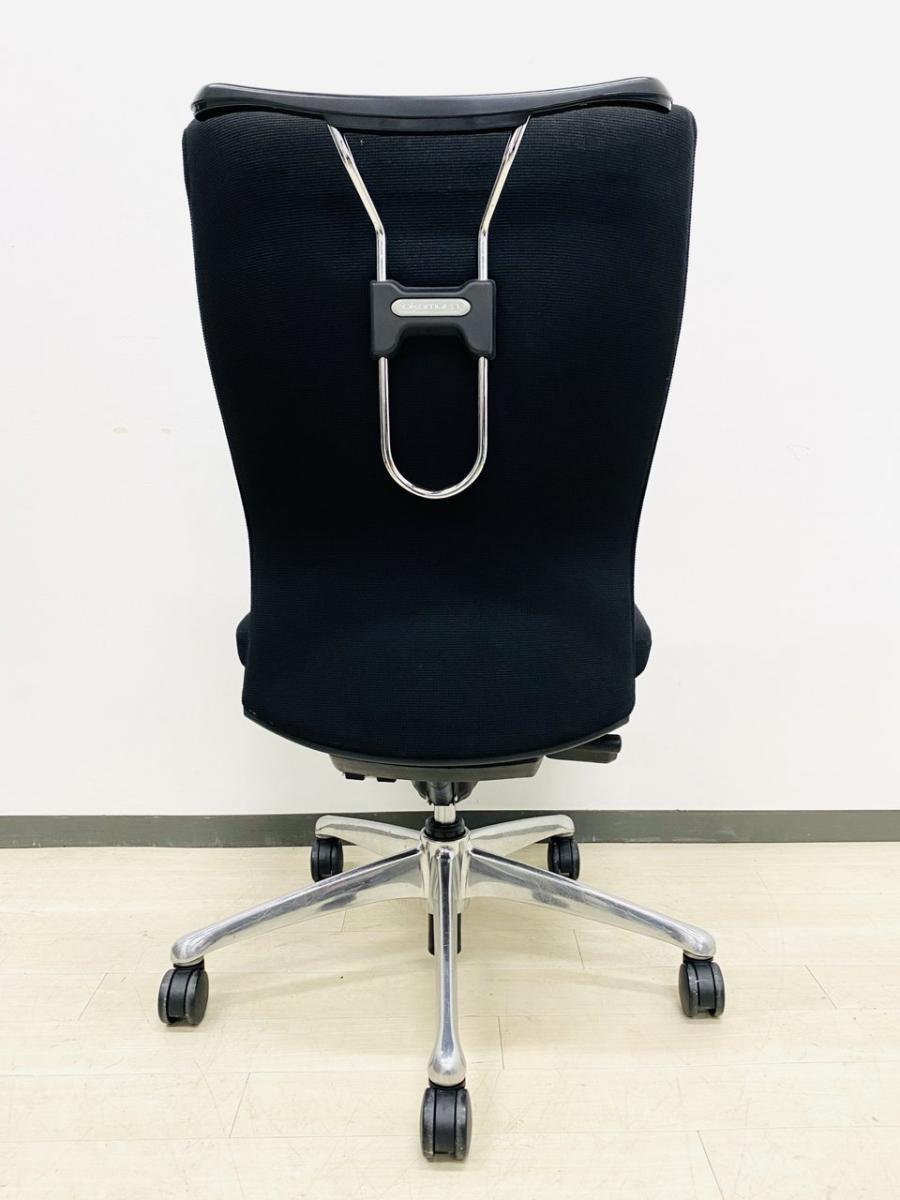 オカムラ フィーゴ 機能全部付き デスクチェア オフィス 椅子 中古】フィーゴチェア オカムラ/okamura 肘無ハイバックチェア 591203