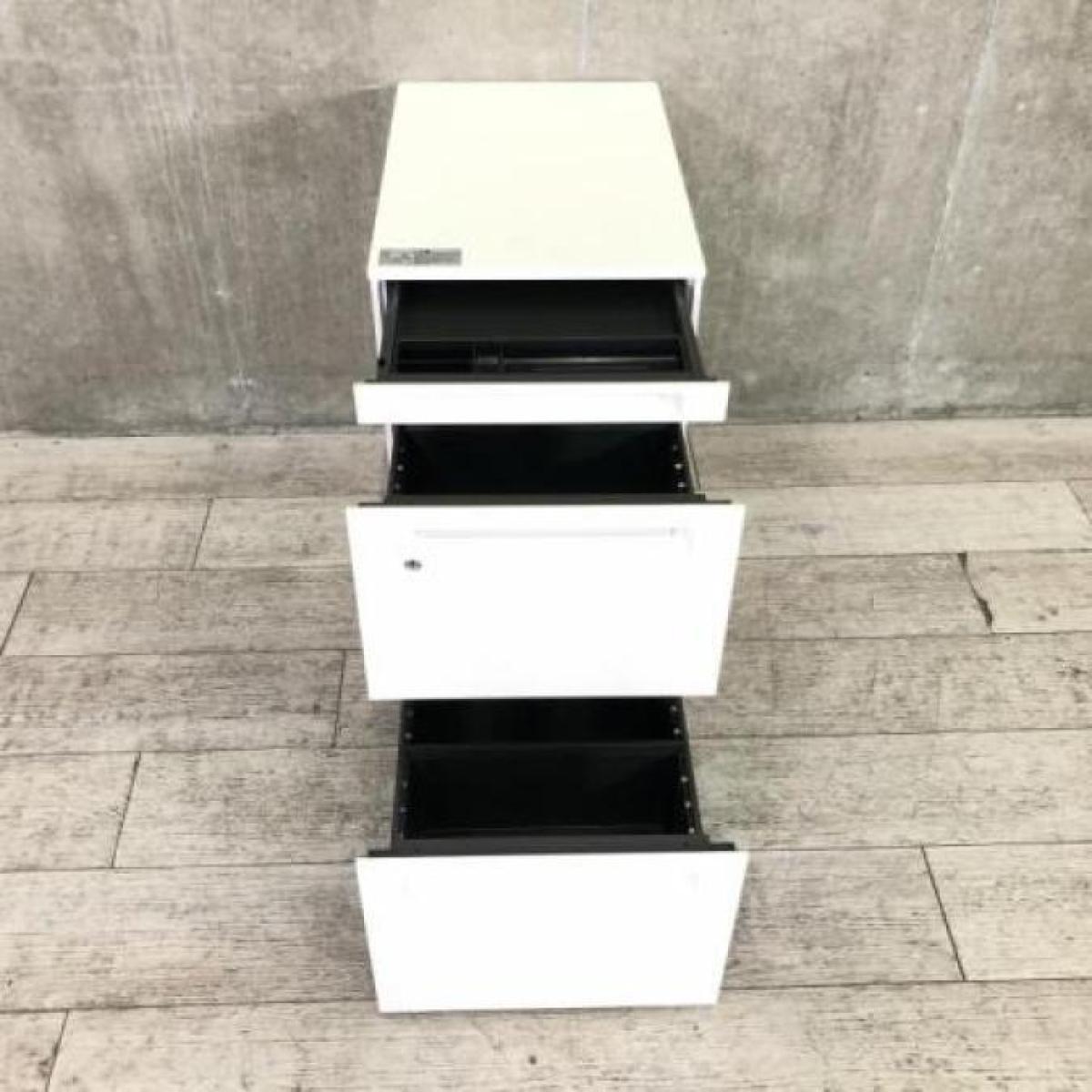 中古】プロユニット DNC1CX Z975 オカムラ/okamura ワゴン3段 591246 