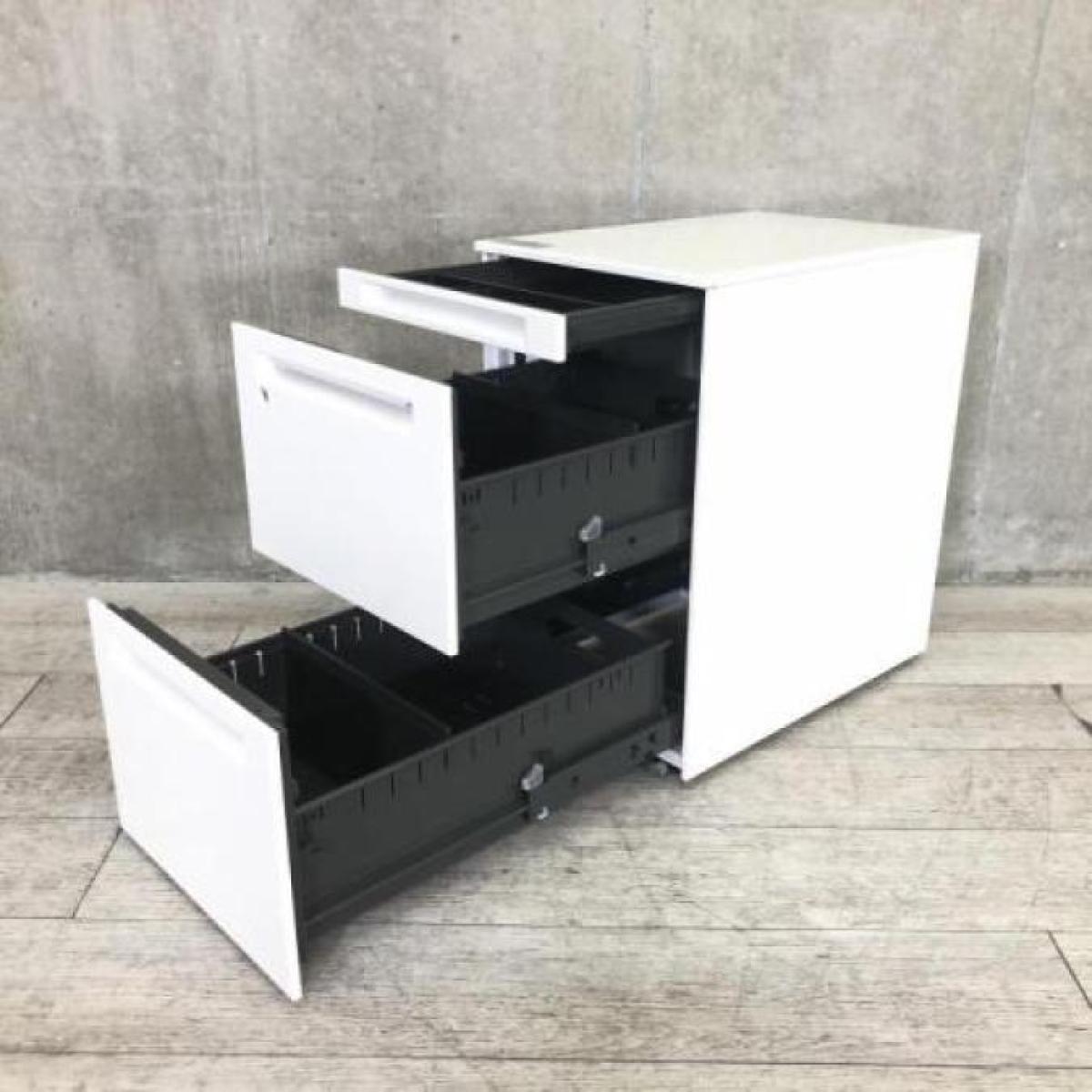 中古】プロユニット DNC1CX Z975 オカムラ/okamura ワゴン3段 591246 