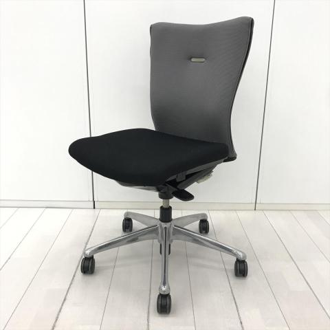 【中古】フィーゴ サイドファスナー  オカムラ（okamura） 肘無ミドルバックチェア