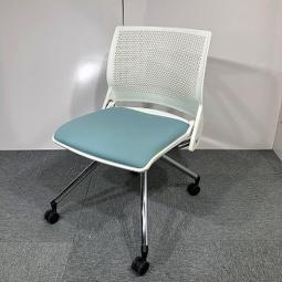 オカムラ製　クリールチェア　コスト重視　コスパ抜群　ブルー色　限定3脚　入替　新規購入　おすすめ【在庫入替品】【T5】
