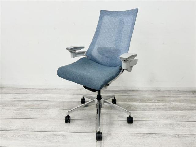 【中古】アクト メッシュ アルミ  イトーキ（ITOKI） 肘付ハイバックチェア